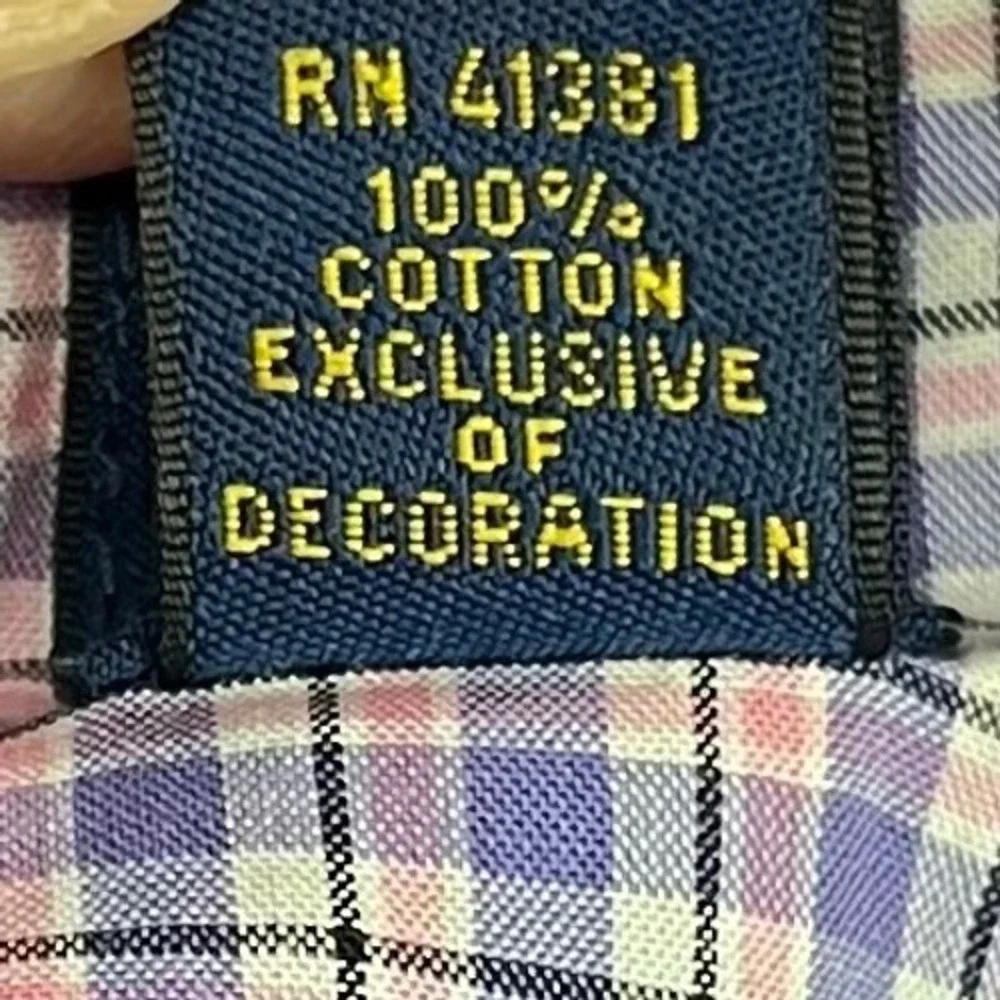 Polo Ralph Lauren Mens L Classic Fit Purple Plaid Button Down Shirt Academia